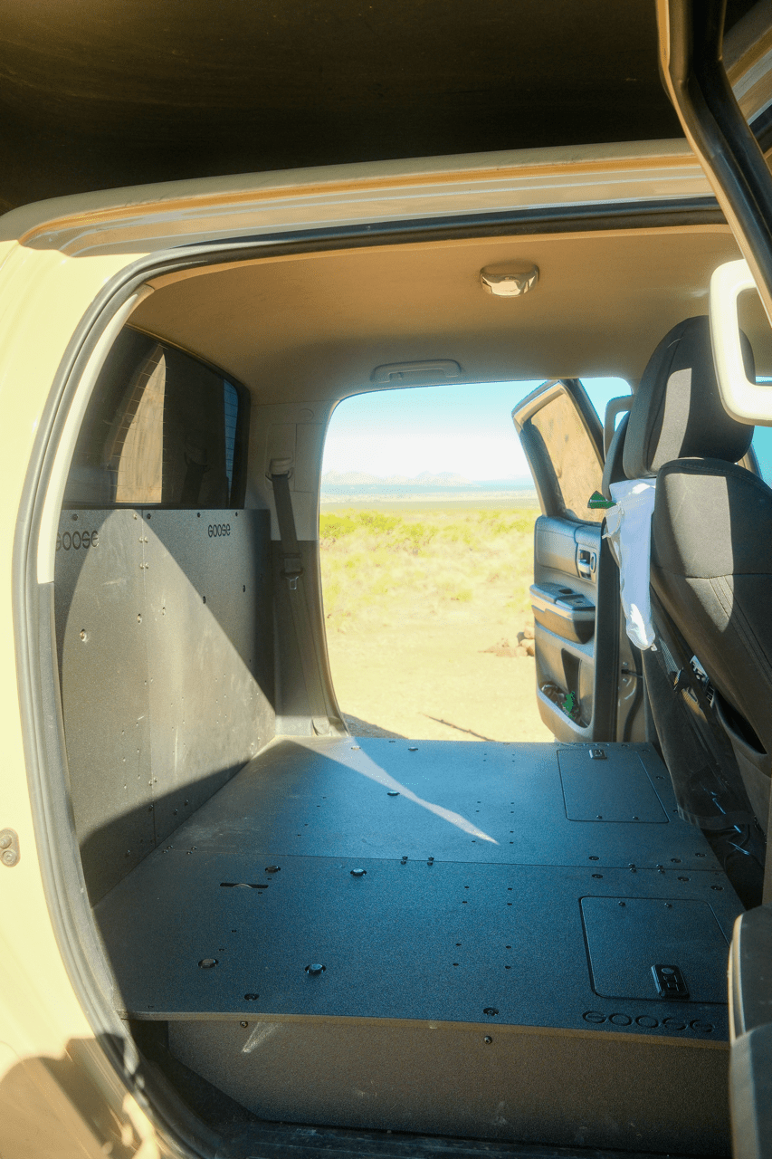Tundra 2014-2021 CrewMax Back Seat Delete Plate System | Goose